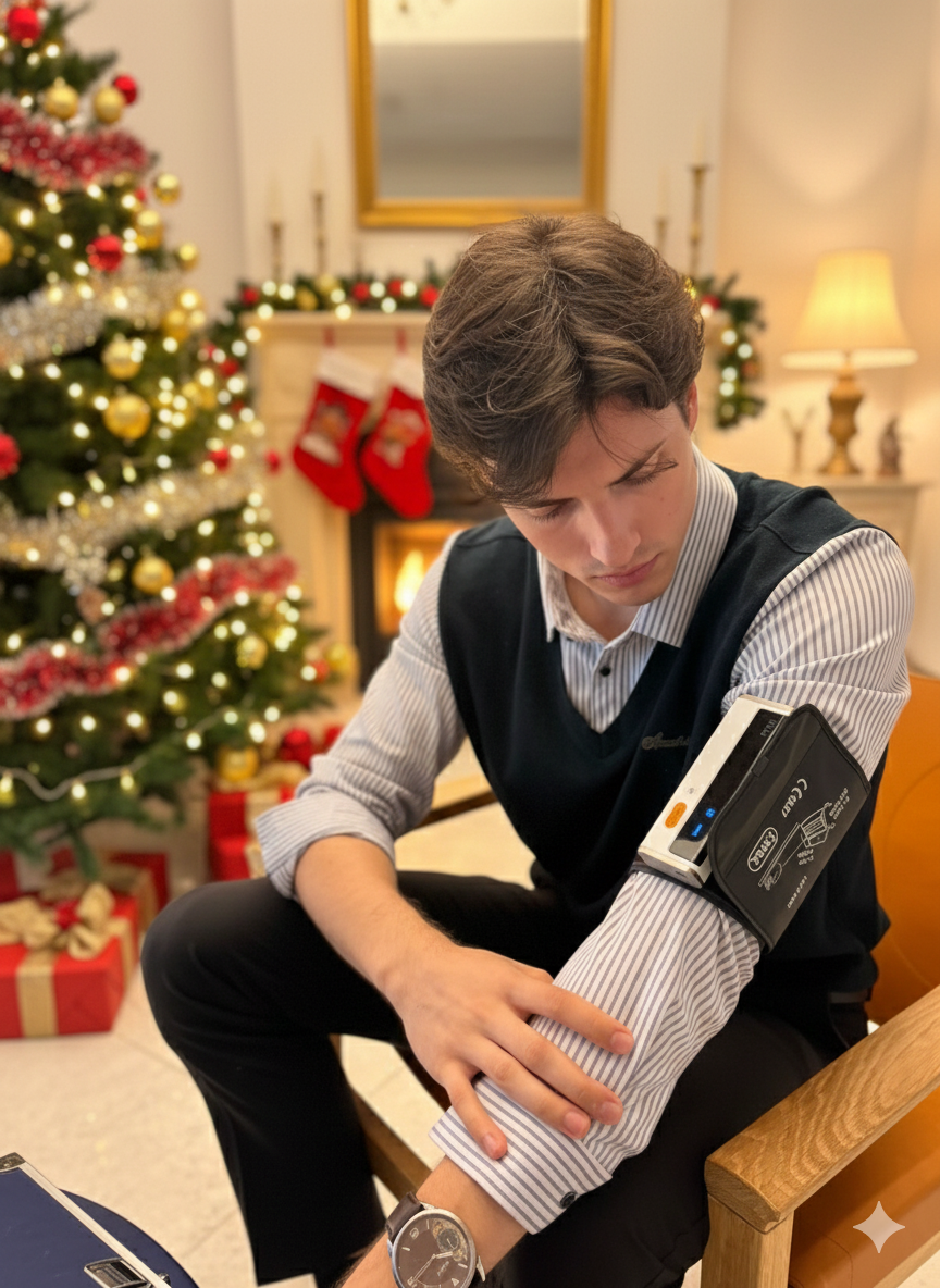 SmartFuture's new BPM ECG Device monitors blood pressure and heart rhythm in one. Simply hold it between your palms.